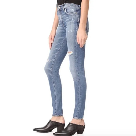 Agolde Distressed Sophie Hi-rise Skinny Jeans - Picture 4 of 9